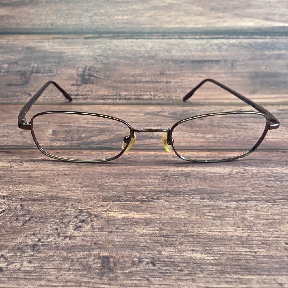 Nautica N7091 001 Dark Brown Oval Eyeglasses Frames 50-19-140 Mens Womens